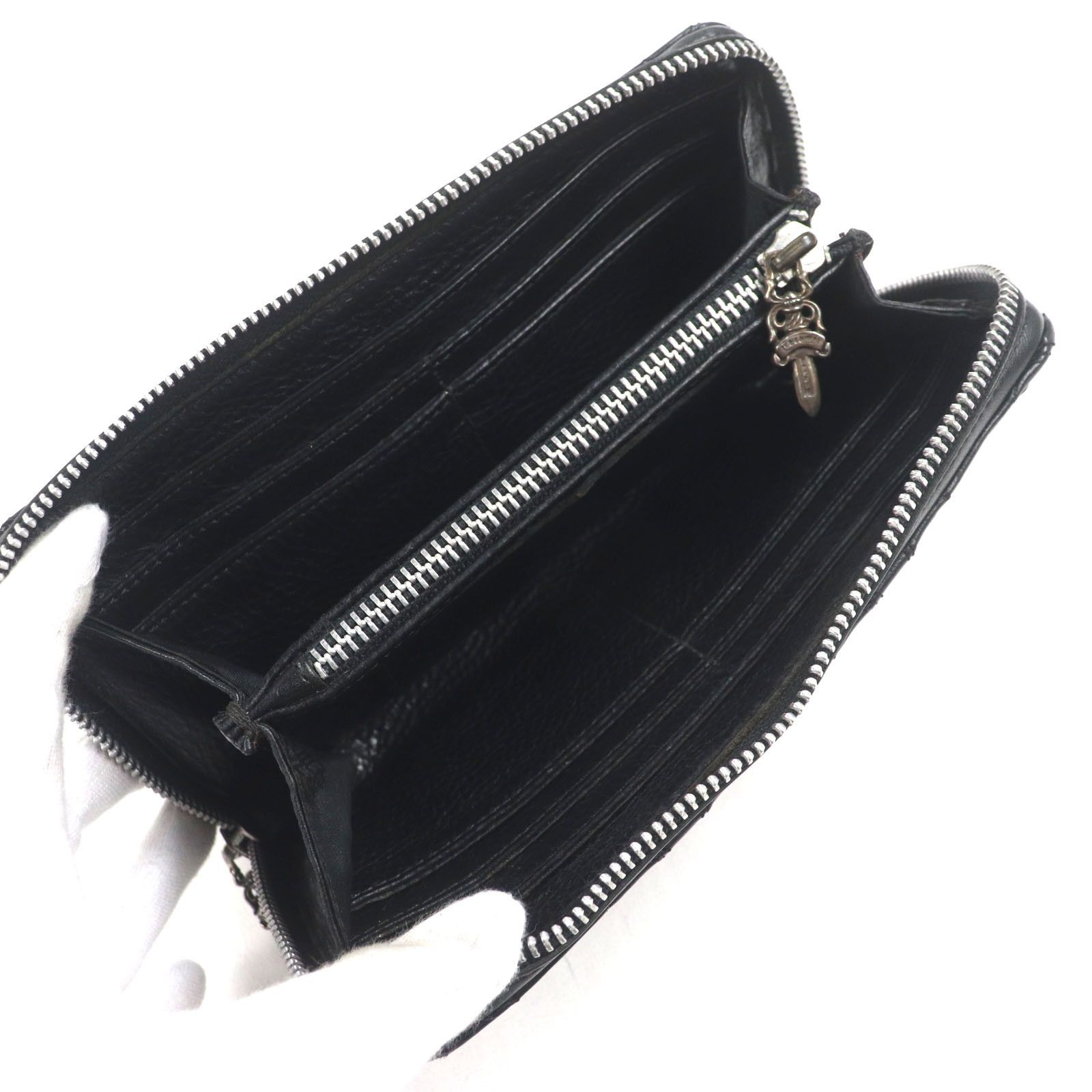 Chrome Hearts Other Chrome Hearts Leather Zip Wallet Leather Long Wallet DUTY FREE for USA Size ONE SIZE - 4 Thumbnail
