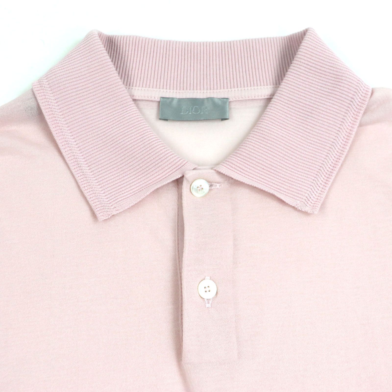 Dior Dior Dior Long Sleeve Cotton Polo Shirt Cotton Tops 243J831A0800 DUTY FREE for USA Size ONE SIZE - 2 Thumbnail
