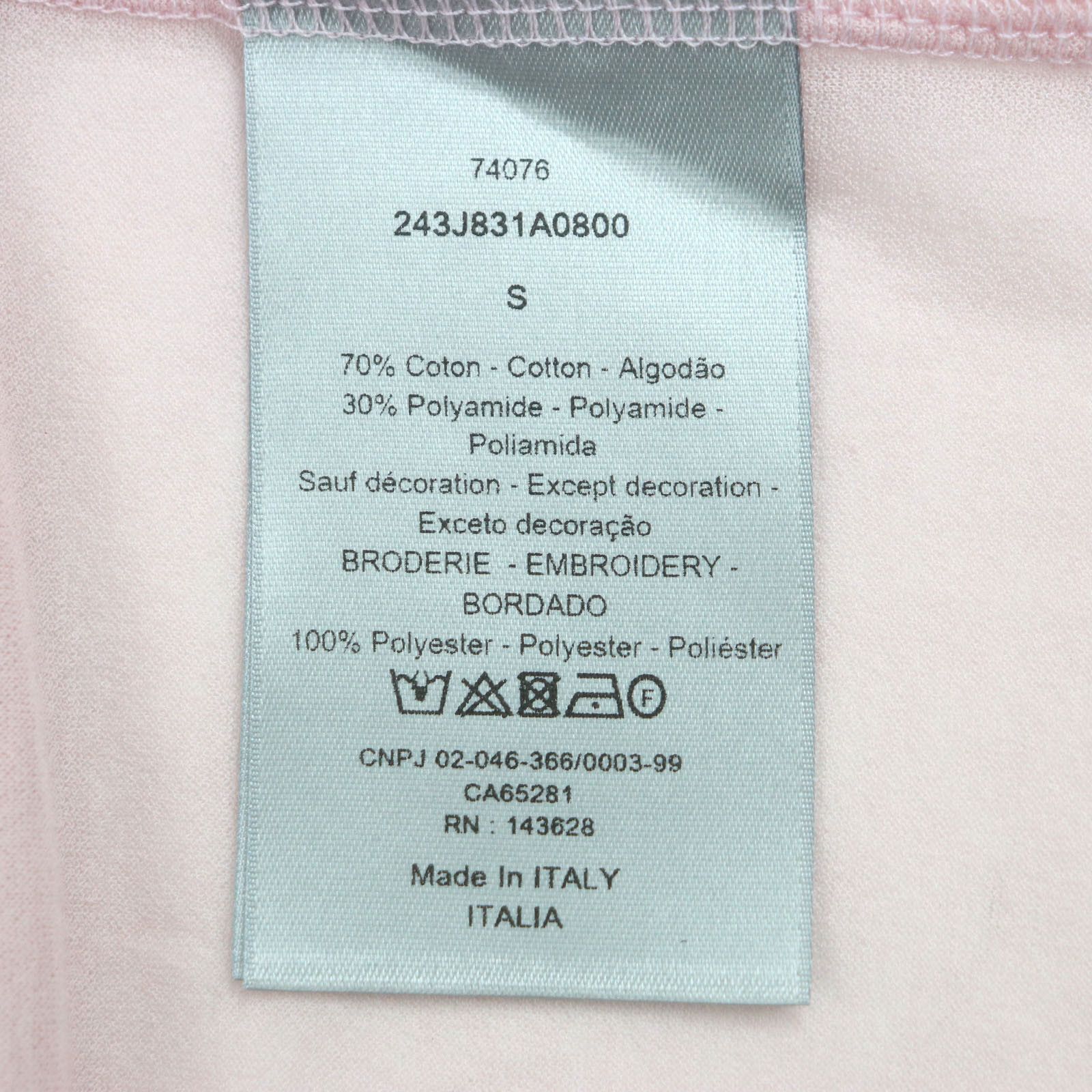 Dior Dior Dior Long Sleeve Cotton Polo Shirt Cotton Tops 243J831A0800 DUTY FREE for USA Size ONE SIZE - 7 Thumbnail