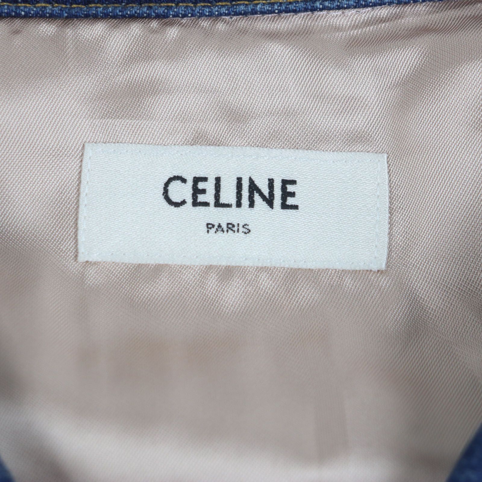 Celine Celine Celine Star Embroidery Cotton Denim Jacket Cotton Outerwear 2Q398930F DUTY FREE for USA Size ONE SIZE - 6 Thumbnail