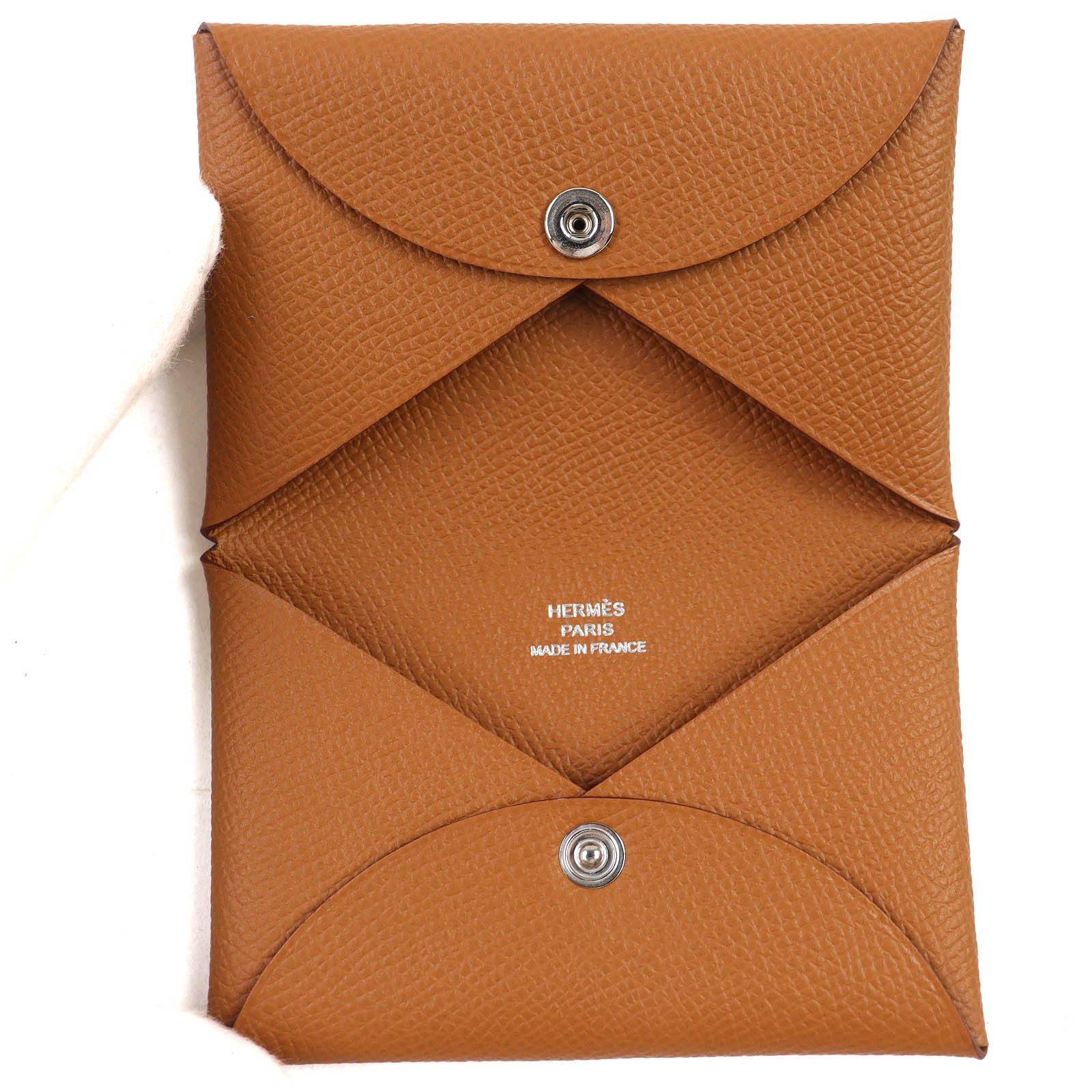 Hermes Hermes Hermes Calvi Epsom Leather Card Case Leather Card Case Stamp W (2024) DUTY FREE for USA Size ONE SIZE - 6 Thumbnail