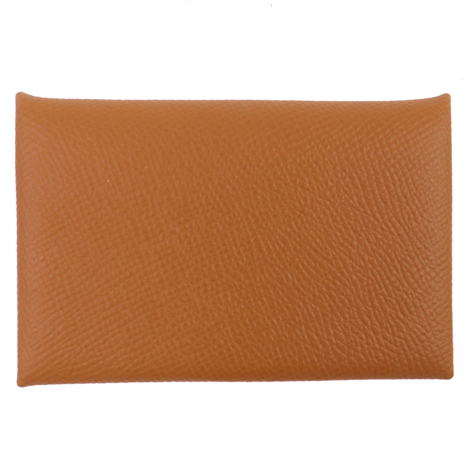 Hermes Hermes Hermes Calvi Epsom Leather Card Case Leather Card Case Stamp W (2024) DUTY FREE for USA Size ONE SIZE - 3 Thumbnail