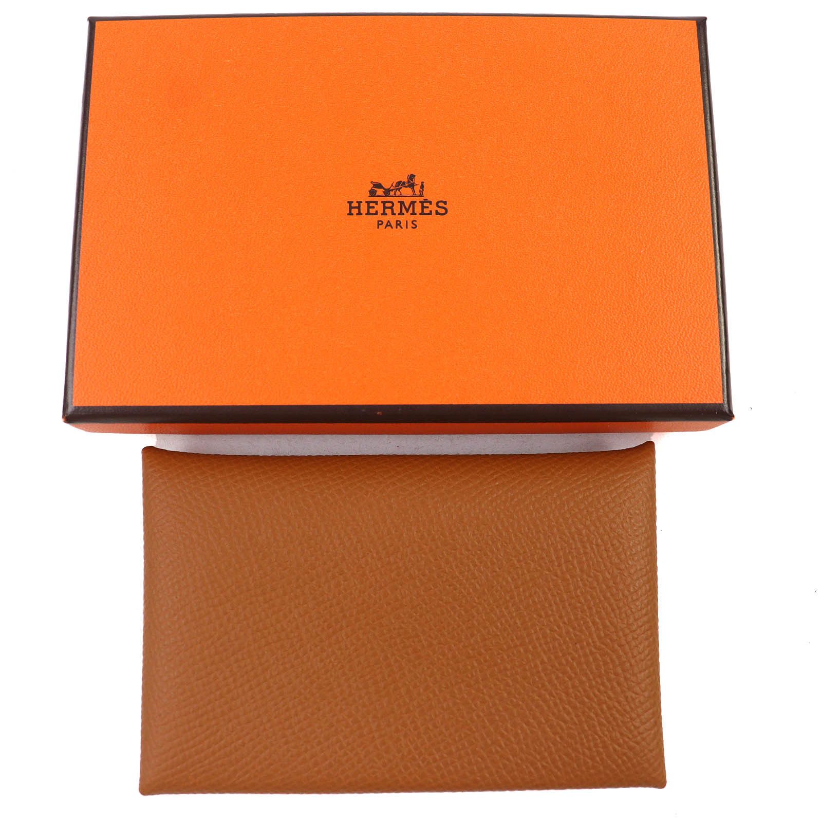 Hermes Hermes Hermes Calvi Epsom Leather Card Case Leather Card Case Stamp W (2024) DUTY FREE for USA Size ONE SIZE - 2 Thumbnail