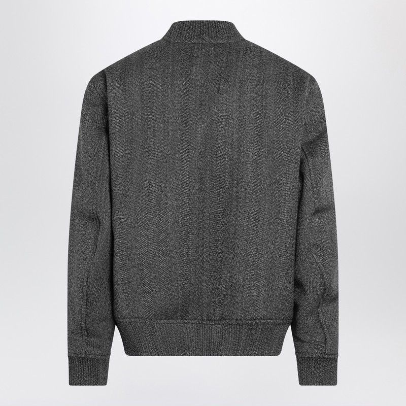 Gucci Gucci Reversible Bomber Jacket In Black/White Mouline Fabric Size US L / EU 52-54 / 3 - 2 Thumbnail