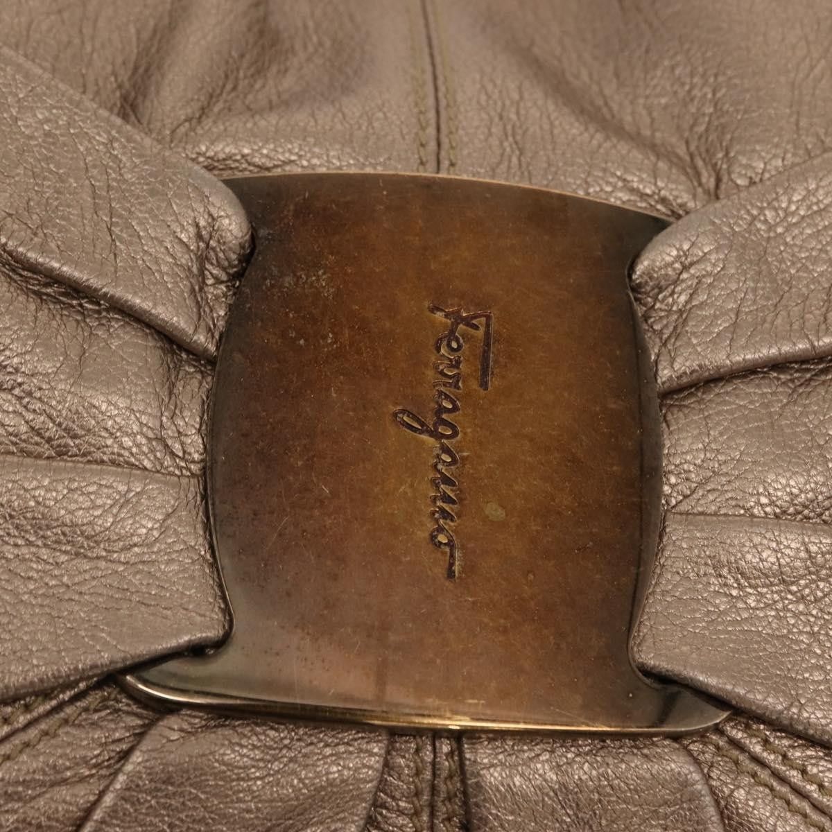 Salvatore Ferragamo Salvatore Ferragamo Miss Vara Hobo Leather Size ONE SIZE - 13 Thumbnail