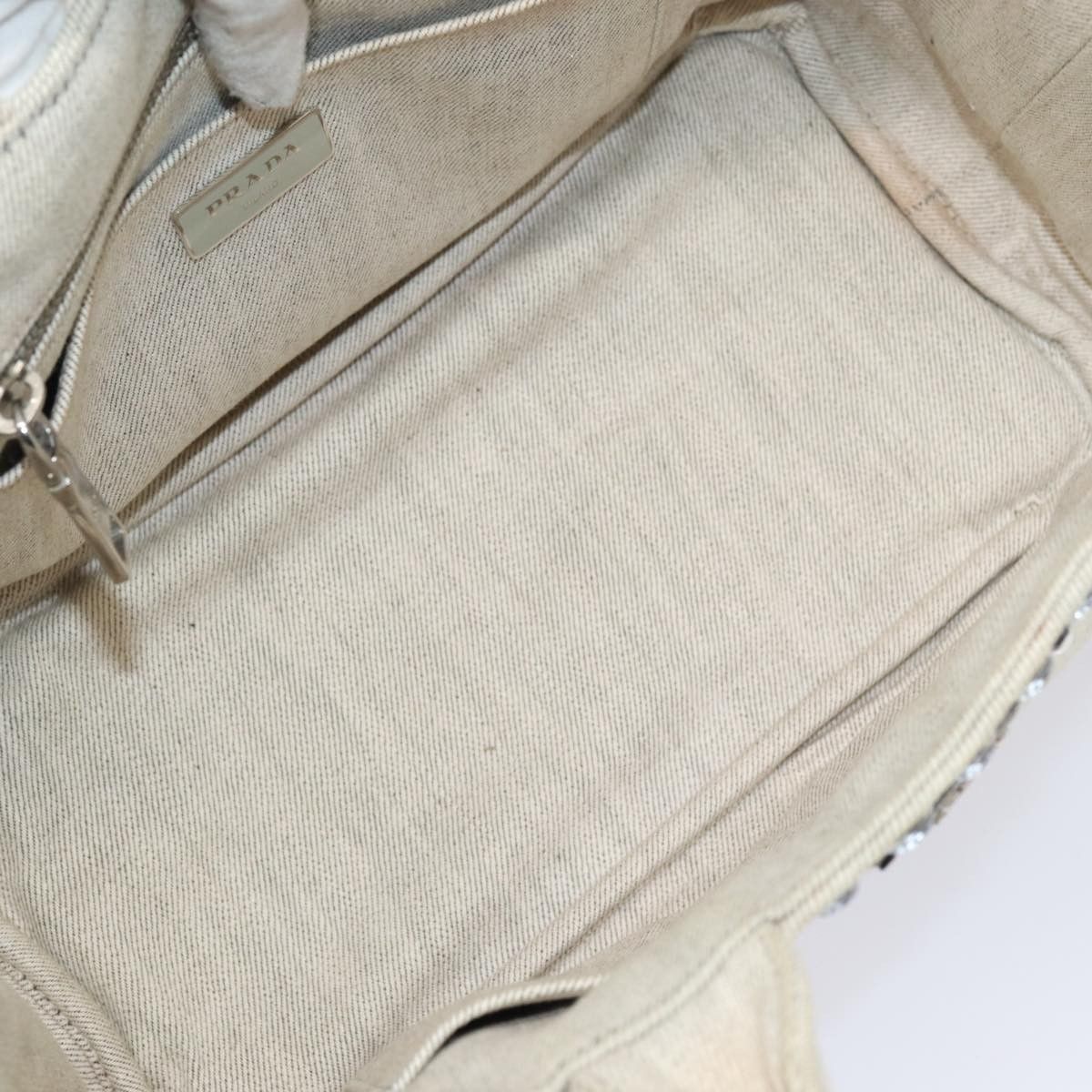 Prada Prada Canapa Tote Rhinestone Embellished Canvas Size ONE SIZE - 5 Thumbnail