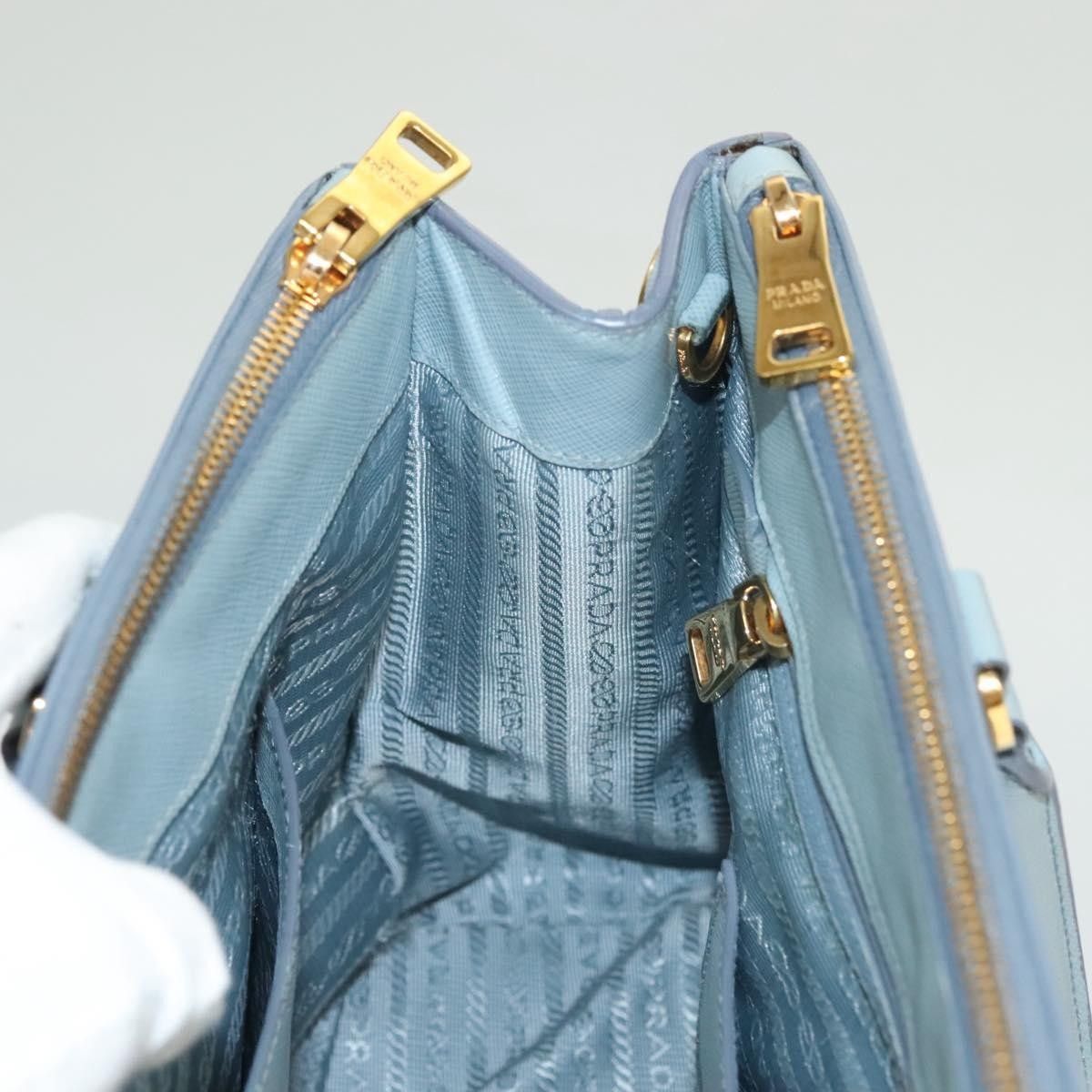 Prada Prada Galleria Double Zip Tote Saffiano Leather Size ONE SIZE - 22 Thumbnail