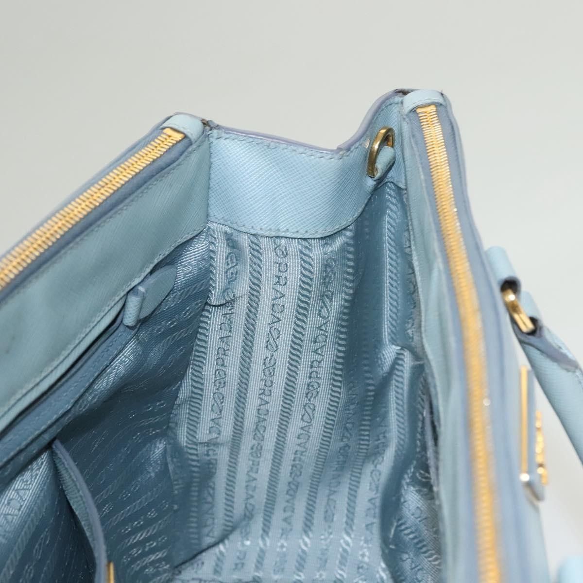 Prada Prada Galleria Double Zip Tote Saffiano Leather Size ONE SIZE - 21 Thumbnail