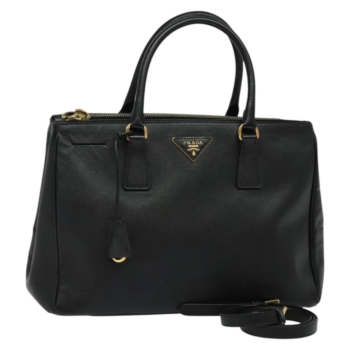 Prada Prada Galleria Double Zip Tote Saffiano Leather Size ONE SIZE - 15 Thumbnail
