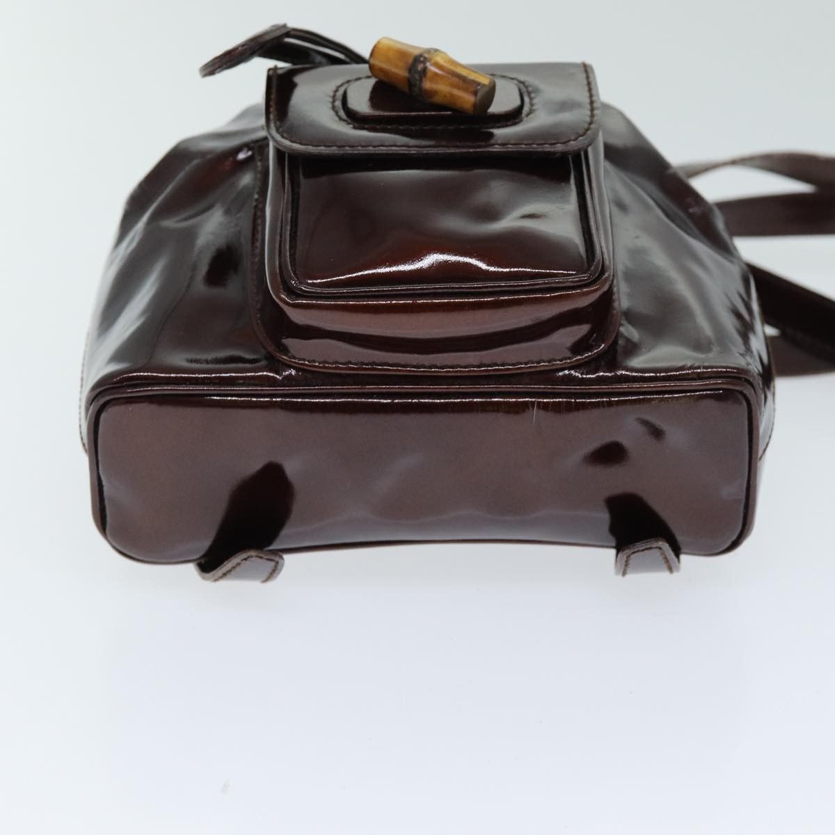 Gucci Gucci Vintage Bamboo Backpack Patent Size ONE SIZE - 15 Thumbnail