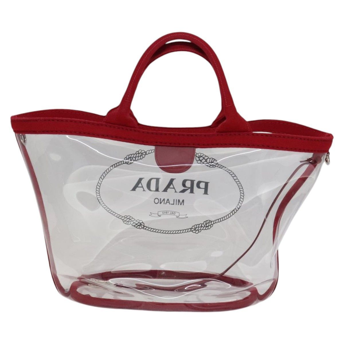 Prada Prada Logo Tote PVC Size ONE SIZE - 2 Thumbnail