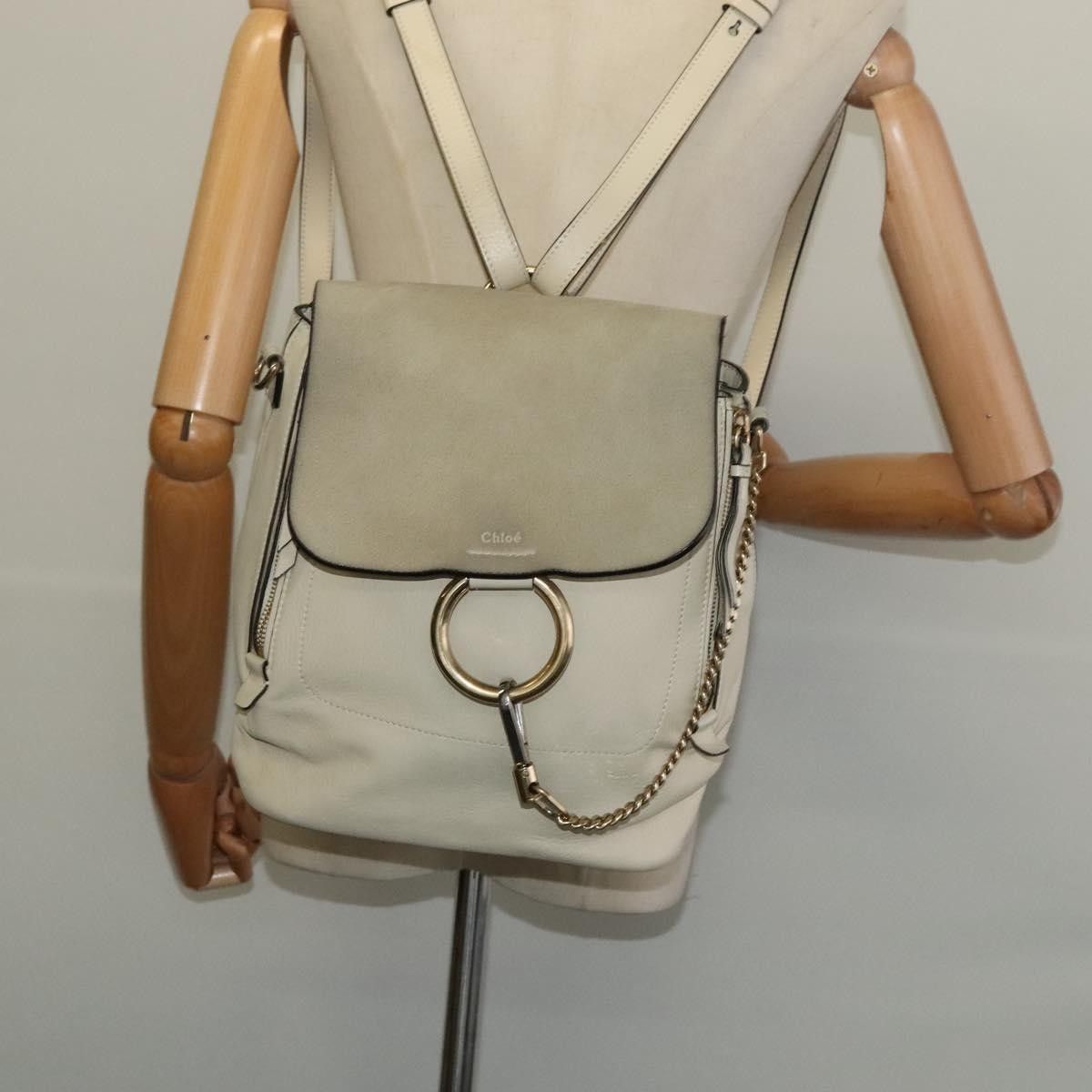 Chloe Chloe Faye Backpack Leather and Suede Size ONE SIZE - 15 Thumbnail