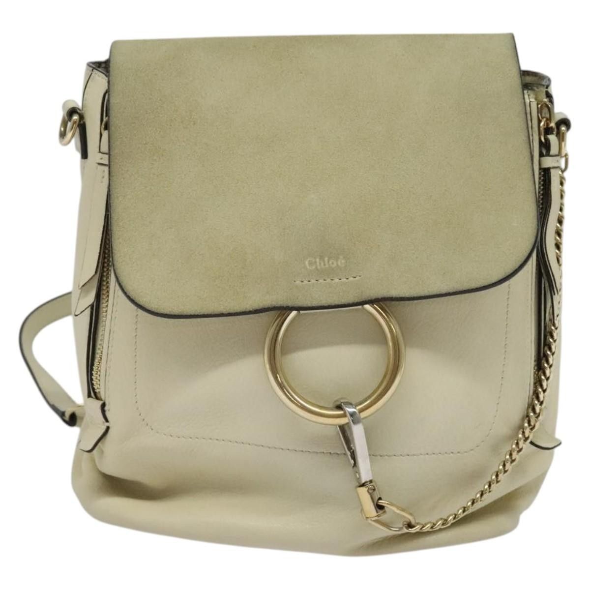 Chloe Chloe Faye Backpack Leather and Suede Size ONE SIZE - 18 Thumbnail