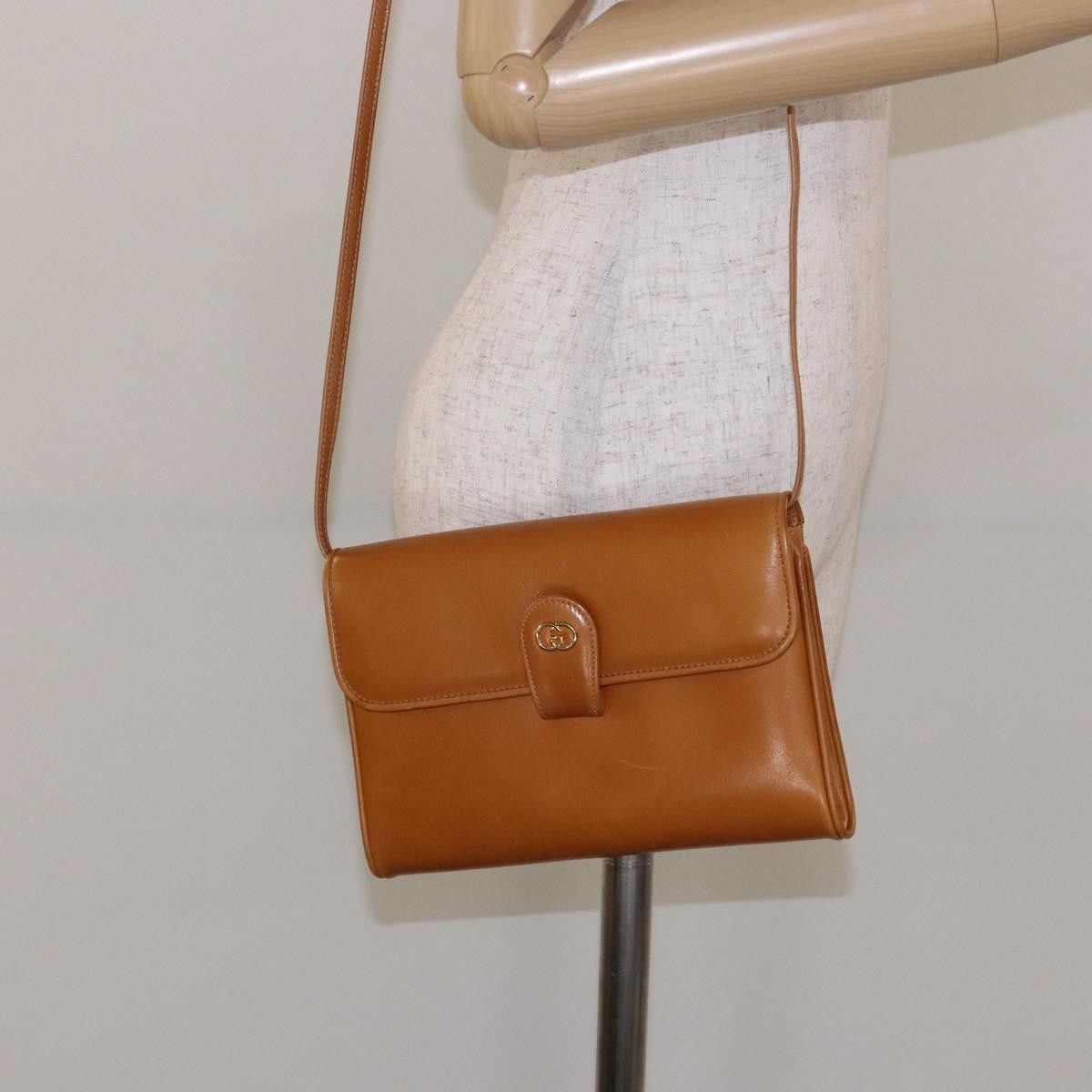 Gucci Gucci Vintage Flap Crossbody Bag Leather Size ONE SIZE - 13 Thumbnail