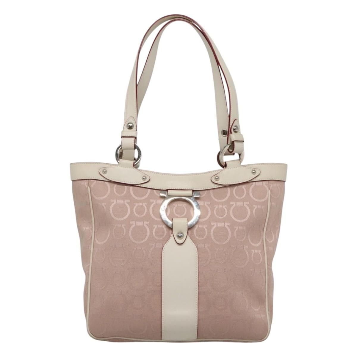 Salvatore Ferragamo Salvatore Ferragamo Gancini Tote Canvas Size ONE SIZE - 17 Thumbnail