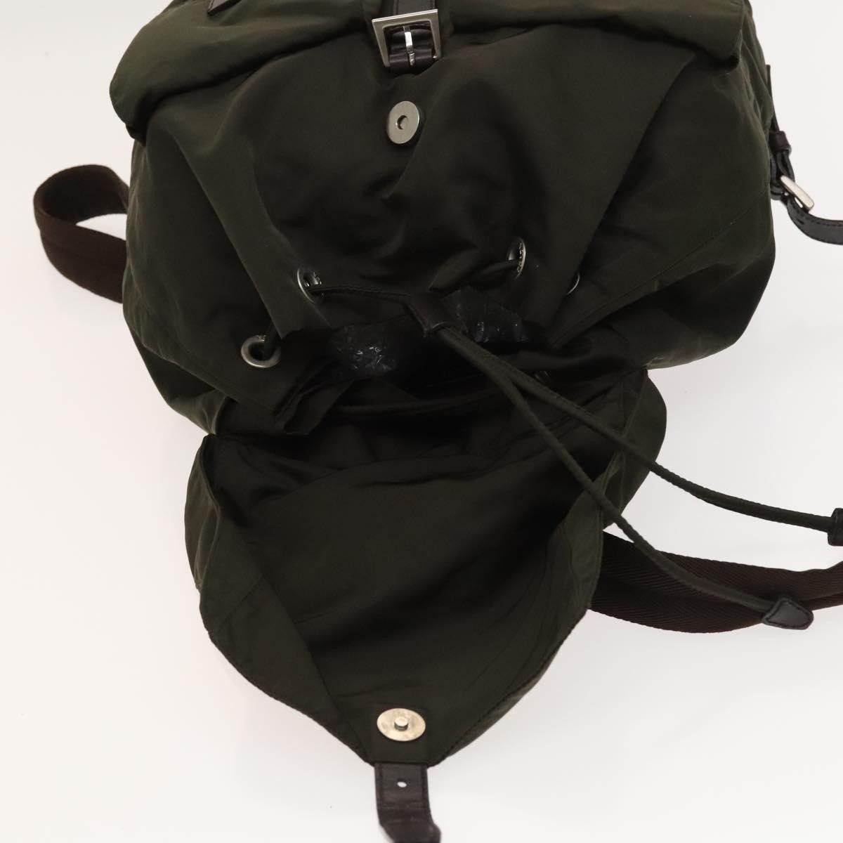 Prada Prada Vela Double Front Pocket Backpack Tessuto with Saffiano Leather Size ONE SIZE - 14 Thumbnail