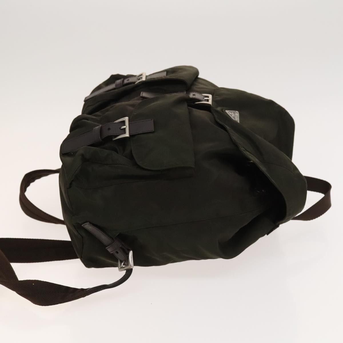 Prada Prada Vela Double Front Pocket Backpack Tessuto with Saffiano Leather Size ONE SIZE - 3 Thumbnail
