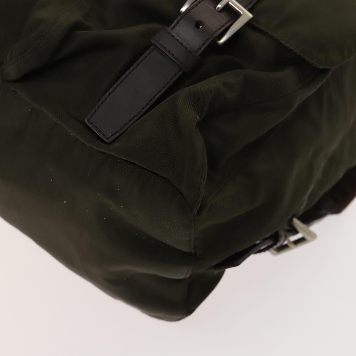 Prada Prada Vela Double Front Pocket Backpack Tessuto with Saffiano Leather Size ONE SIZE - 9 Thumbnail