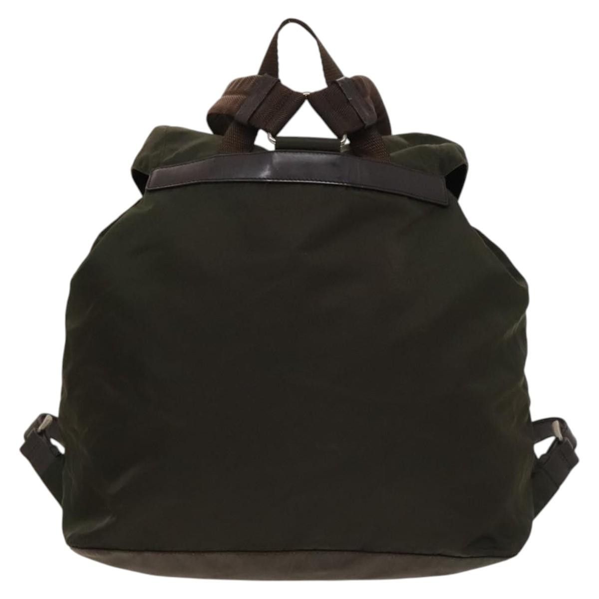 Prada Prada Vela Double Front Pocket Backpack Tessuto with Saffiano Leather Size ONE SIZE - 2 Thumbnail