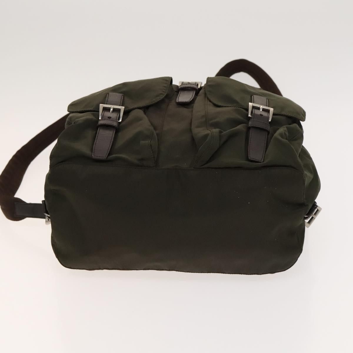 Prada Prada Vela Double Front Pocket Backpack Tessuto with Saffiano Leather Size ONE SIZE - 19 Thumbnail