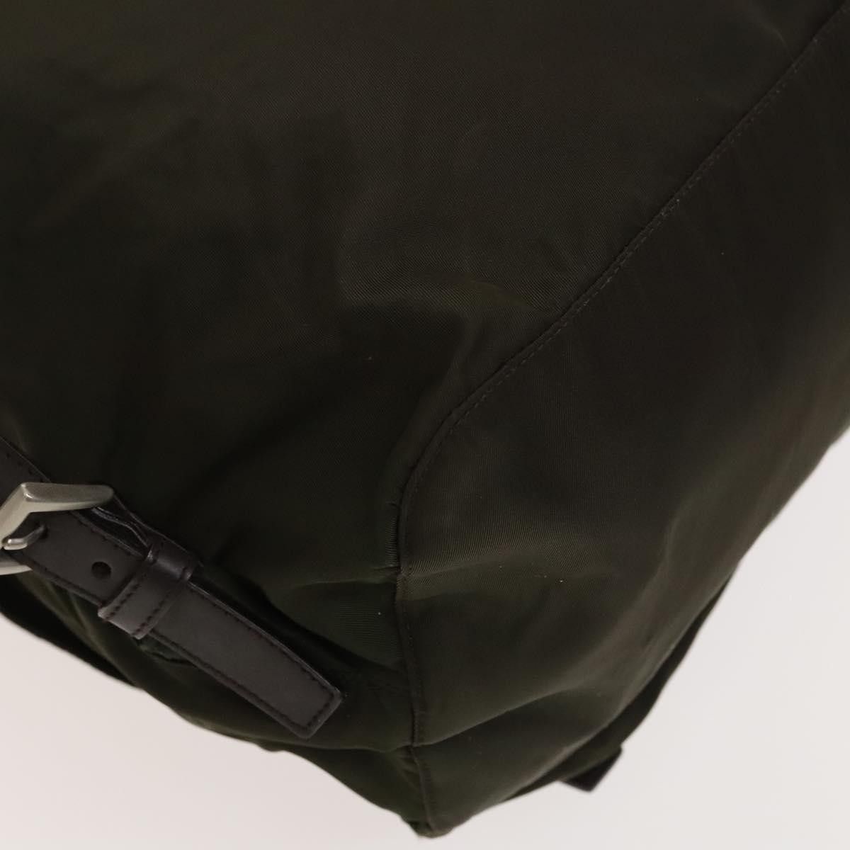 Prada Prada Vela Double Front Pocket Backpack Tessuto with Saffiano Leather Size ONE SIZE - 11 Thumbnail