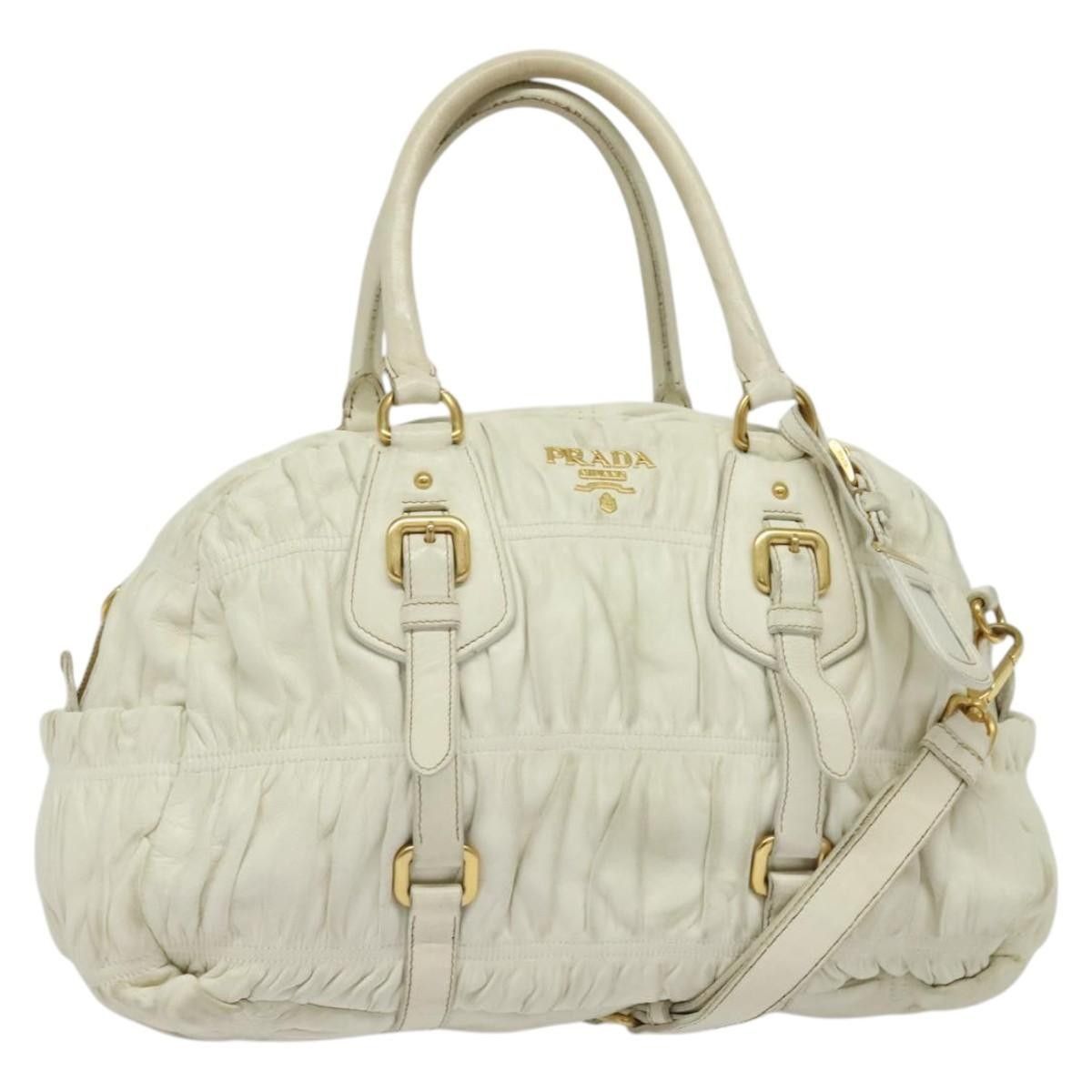 Prada Prada Gaufre Convertible Bowler Nappa Leather Size ONE SIZE - 13 Thumbnail