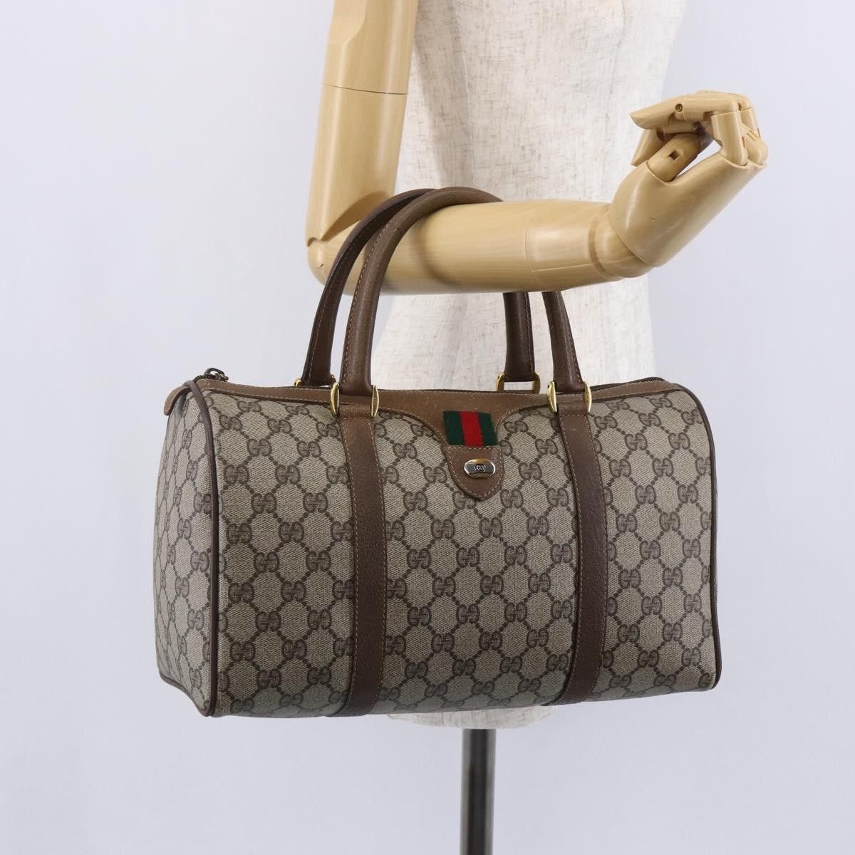 Gucci Gucci Vintage Interlocking G Boston Bag GG Coated Canvas Size ONE SIZE - 15 Thumbnail