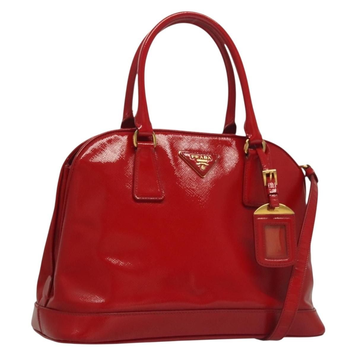 Prada Prada Open Promenade Bag Vernice Saffiano Leather Size ONE SIZE - 16 Thumbnail