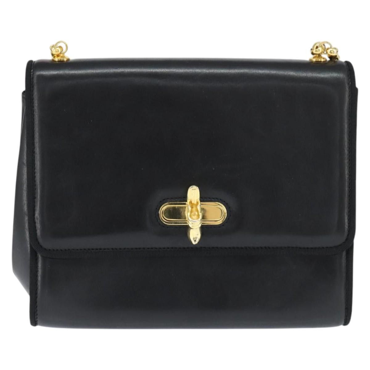 Salvatore Ferragamo Salvatore Ferragamo Chain Flap Shoulder Bag Leather Size ONE SIZE - 21 Thumbnail