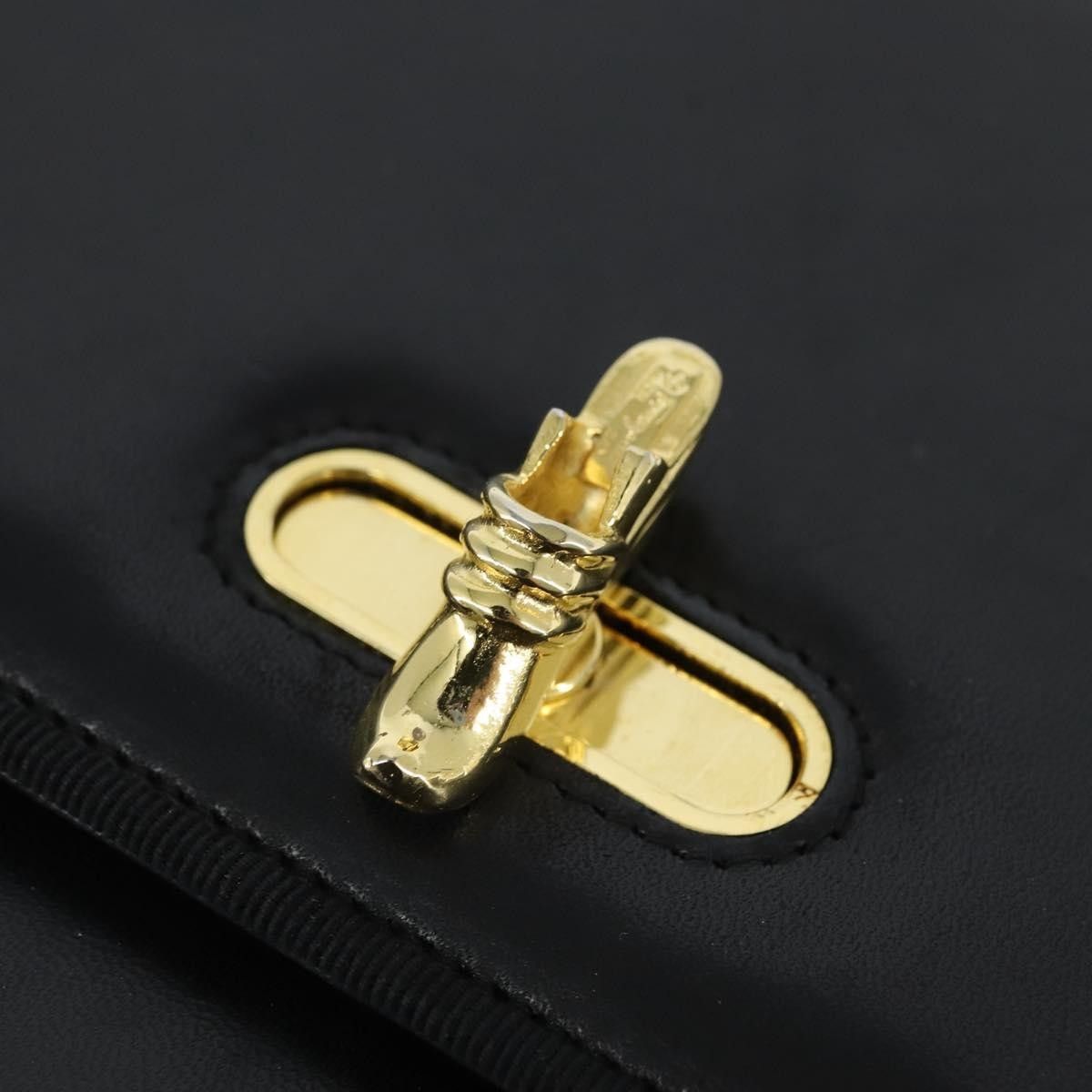 Salvatore Ferragamo Salvatore Ferragamo Chain Flap Shoulder Bag Leather Size ONE SIZE - 12 Thumbnail