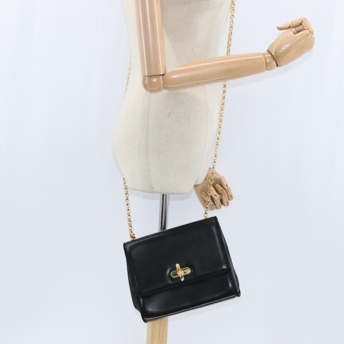 Salvatore Ferragamo Salvatore Ferragamo Chain Flap Shoulder Bag Leather Size ONE SIZE - 13 Thumbnail