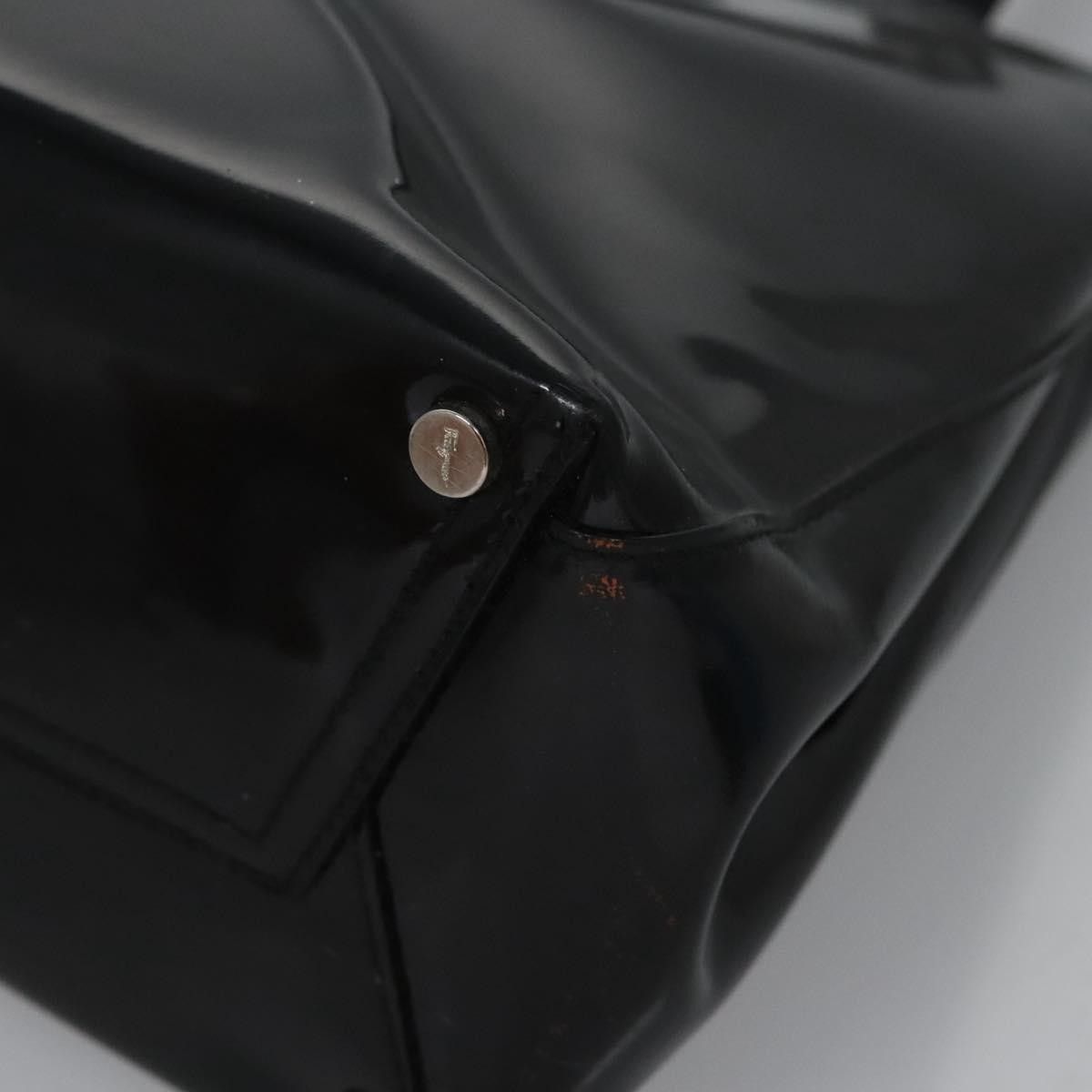 Salvatore Ferragamo Salvatore Ferragamo Vara Tote Patent Leather Size ONE SIZE - 9 Thumbnail