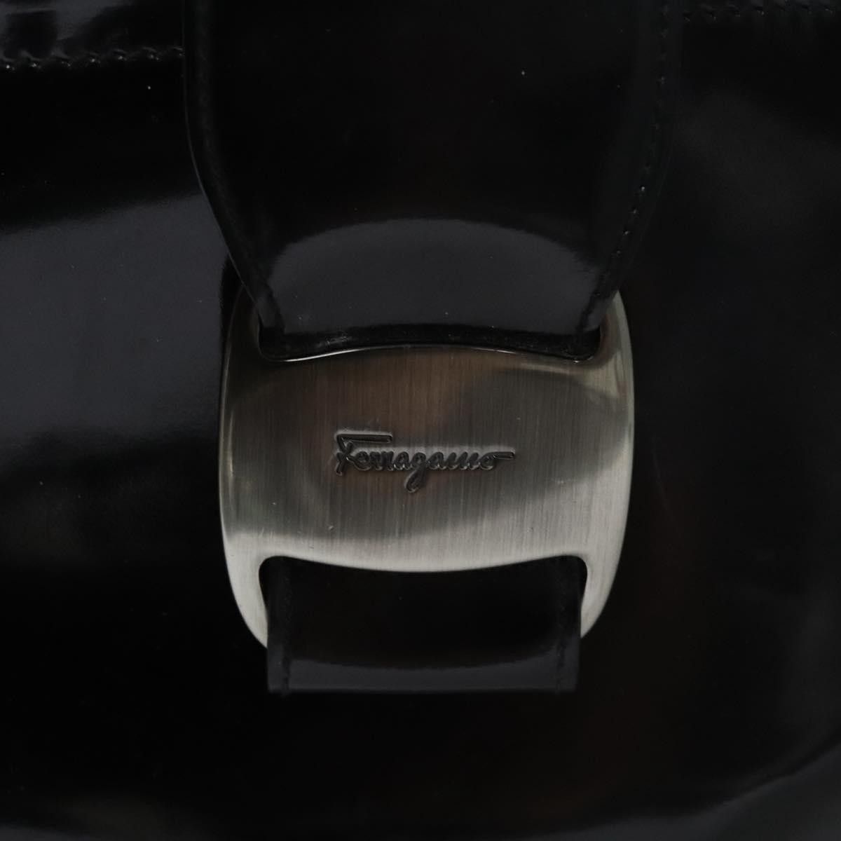 Salvatore Ferragamo Salvatore Ferragamo Vara Tote Patent Leather Size ONE SIZE - 12 Thumbnail