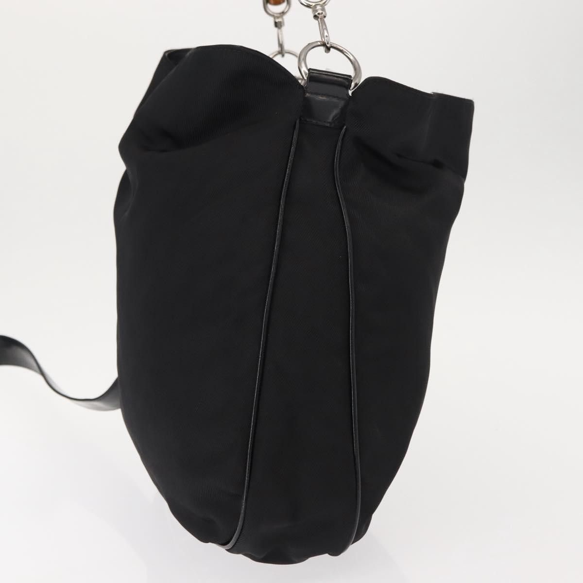 Gucci Gucci Vintage Bamboo Handle Open Hobo Nylon Size ONE SIZE - 5 Thumbnail