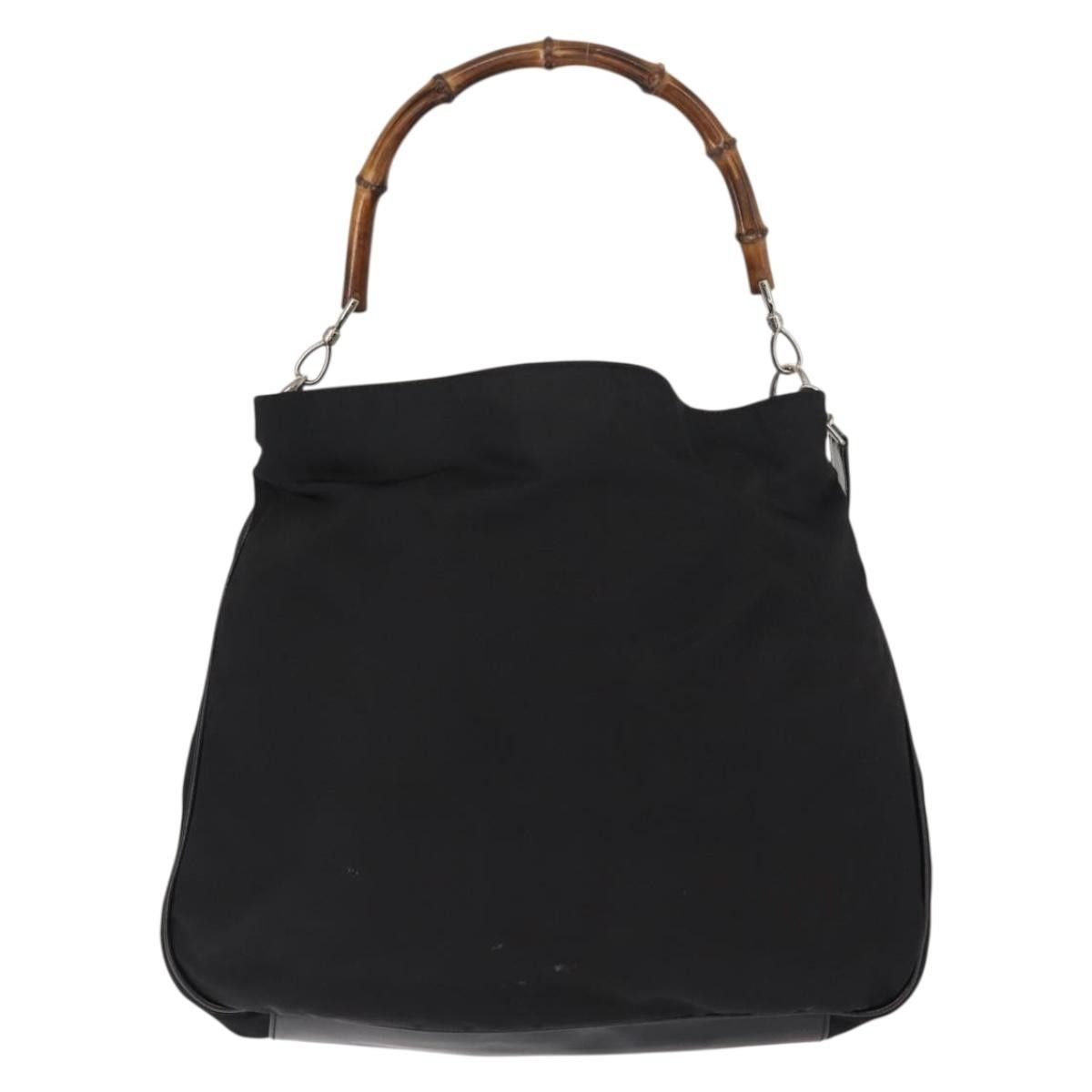 Gucci Gucci Vintage Bamboo Handle Open Hobo Nylon Size ONE SIZE - 19 Thumbnail