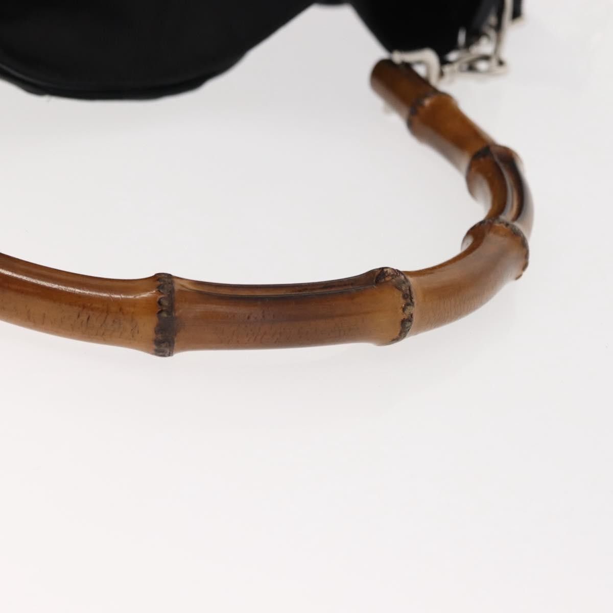 Gucci Gucci Vintage Bamboo Handle Open Hobo Nylon Size ONE SIZE - 8 Thumbnail