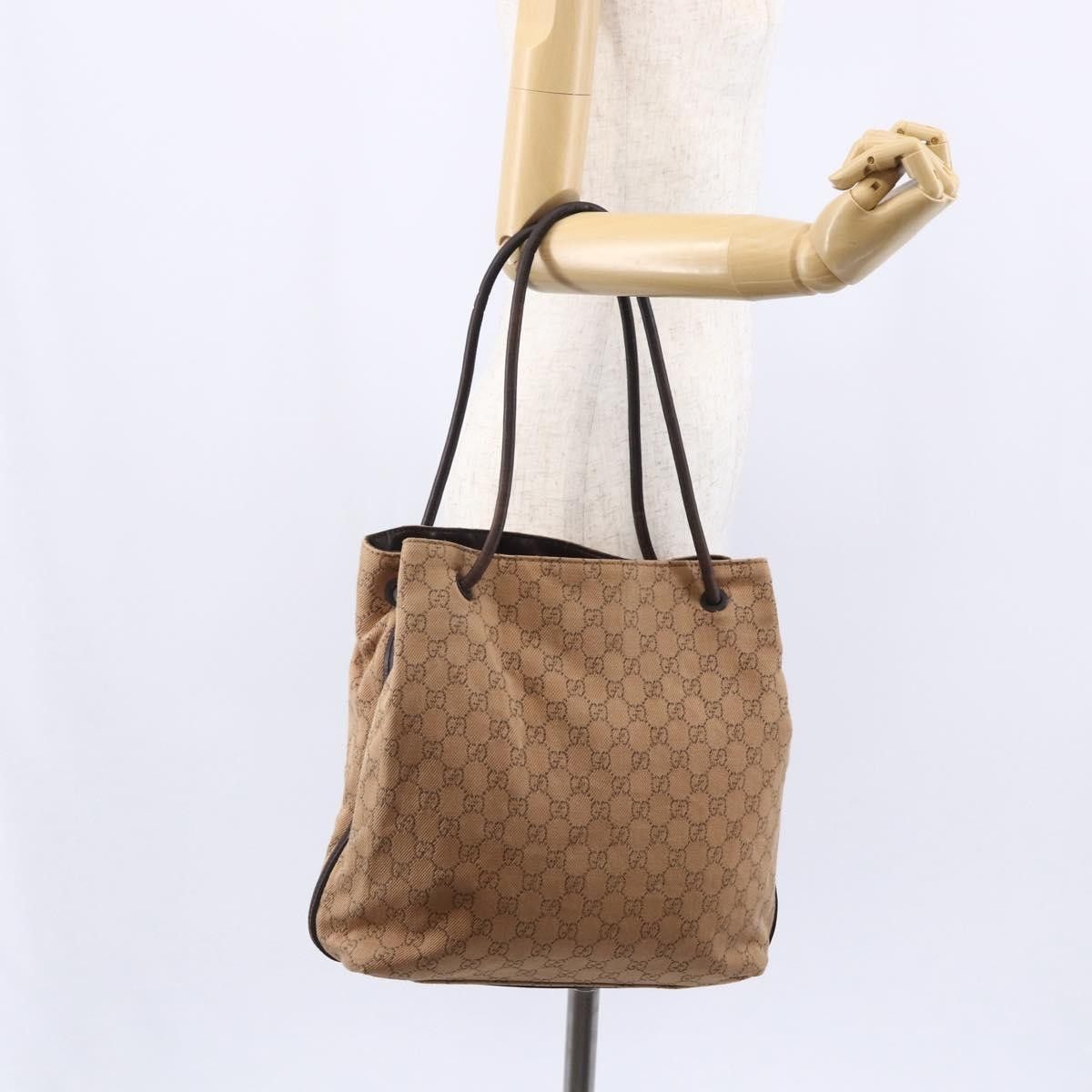 Gucci Gucci Vintage Open Shoulder Bag (Outlet) GG Canvas with Leather Size ONE SIZE - 13 Thumbnail