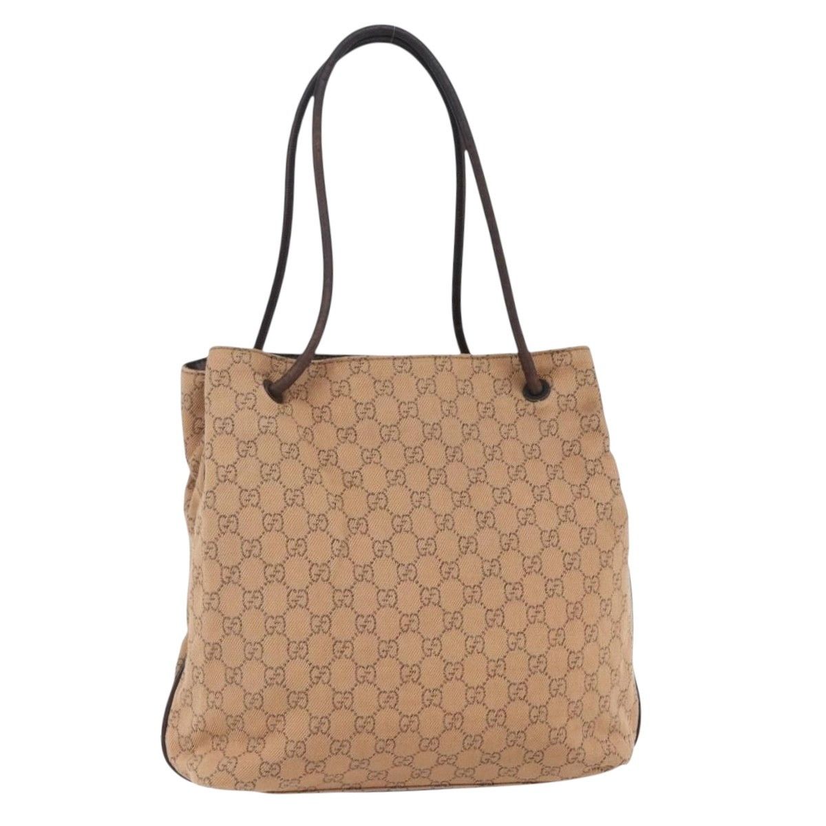 Gucci Gucci Vintage Open Shoulder Bag (Outlet) GG Canvas with Leather Size ONE SIZE - 18 Thumbnail