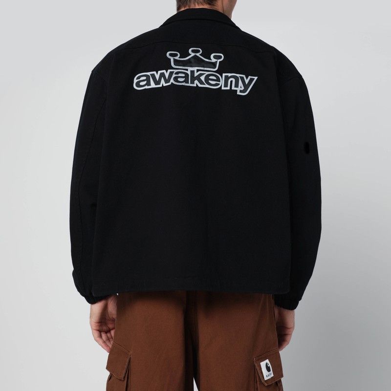 Awake NY Awake Ny Black Zip-Up Overshirt With Logo Size US M / EU 48-50 / 2 - 2 Thumbnail