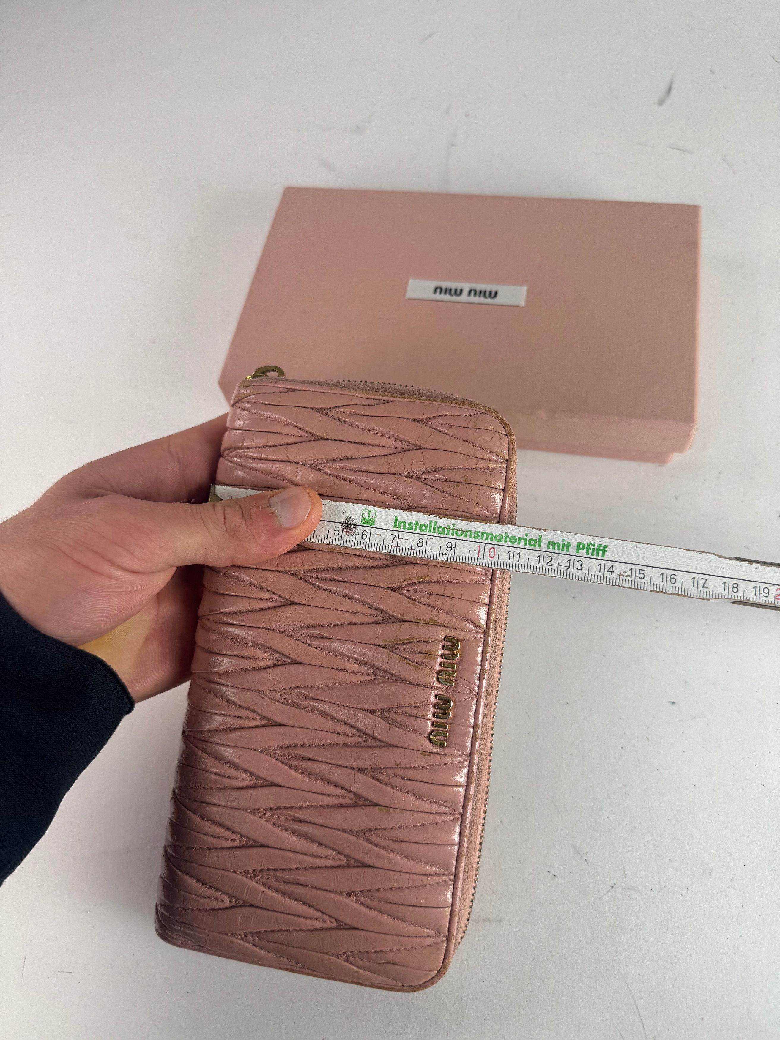 Miu Miu Vintage Leather Wallet Pink Size ONE SIZE - 9 Thumbnail