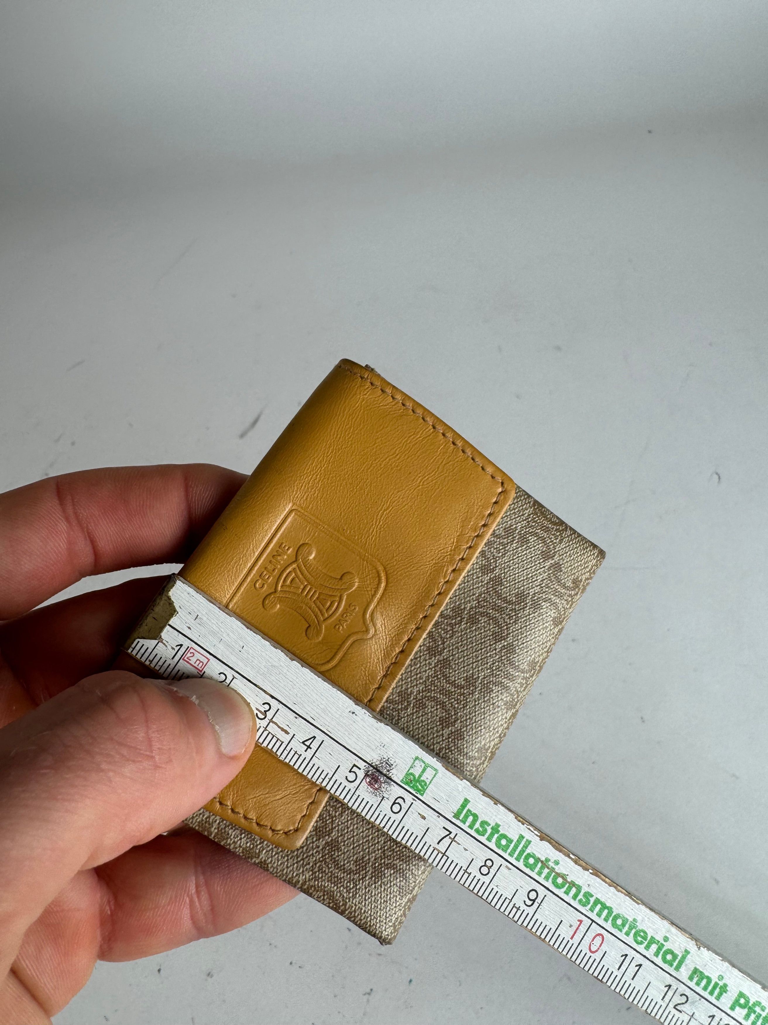 Celine Vintage Paris Leather Purse beige Yellow Size ONE SIZE - 9 Thumbnail