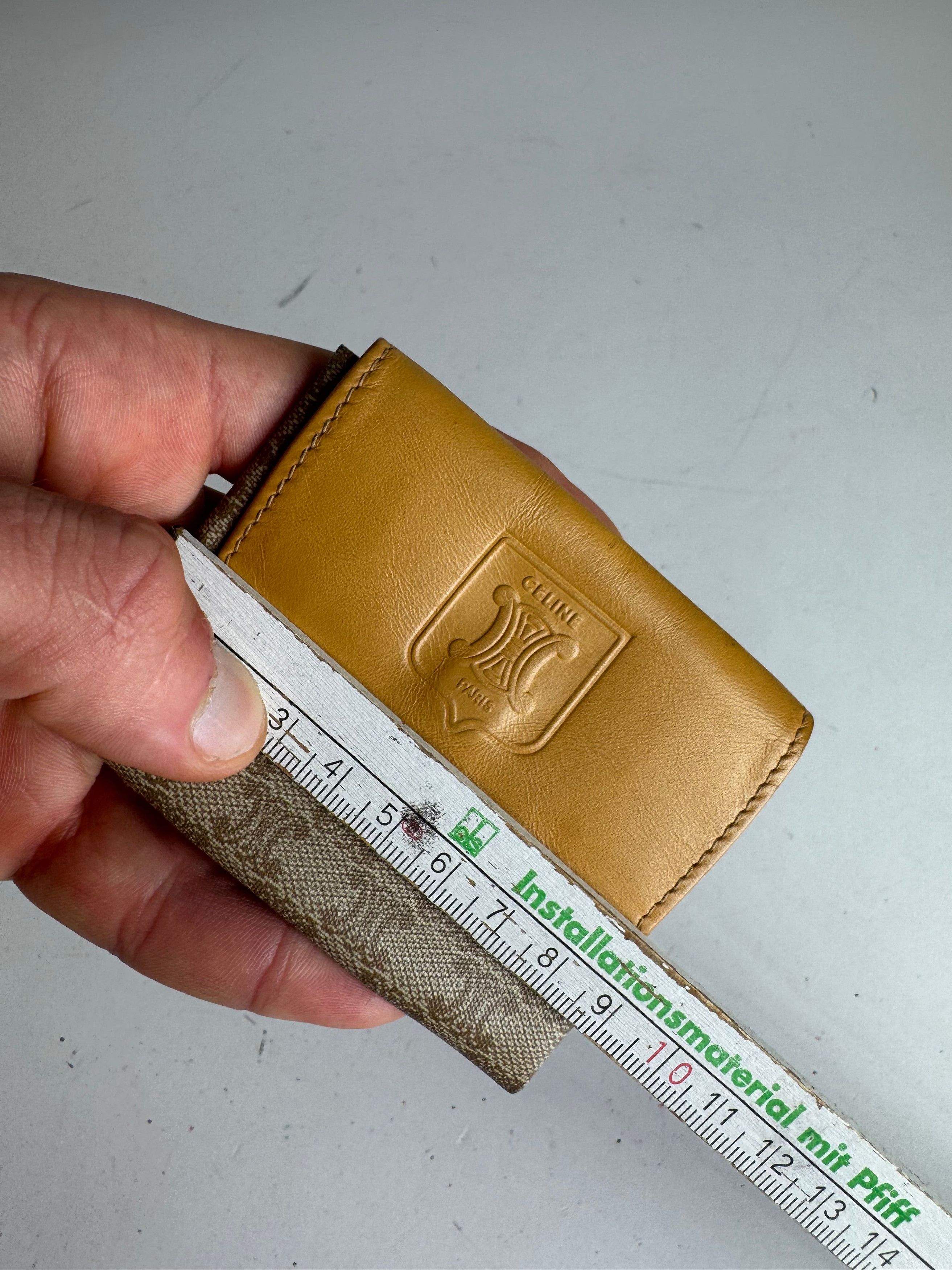 Celine Vintage Paris Leather Purse beige Yellow Size ONE SIZE - 7 Thumbnail