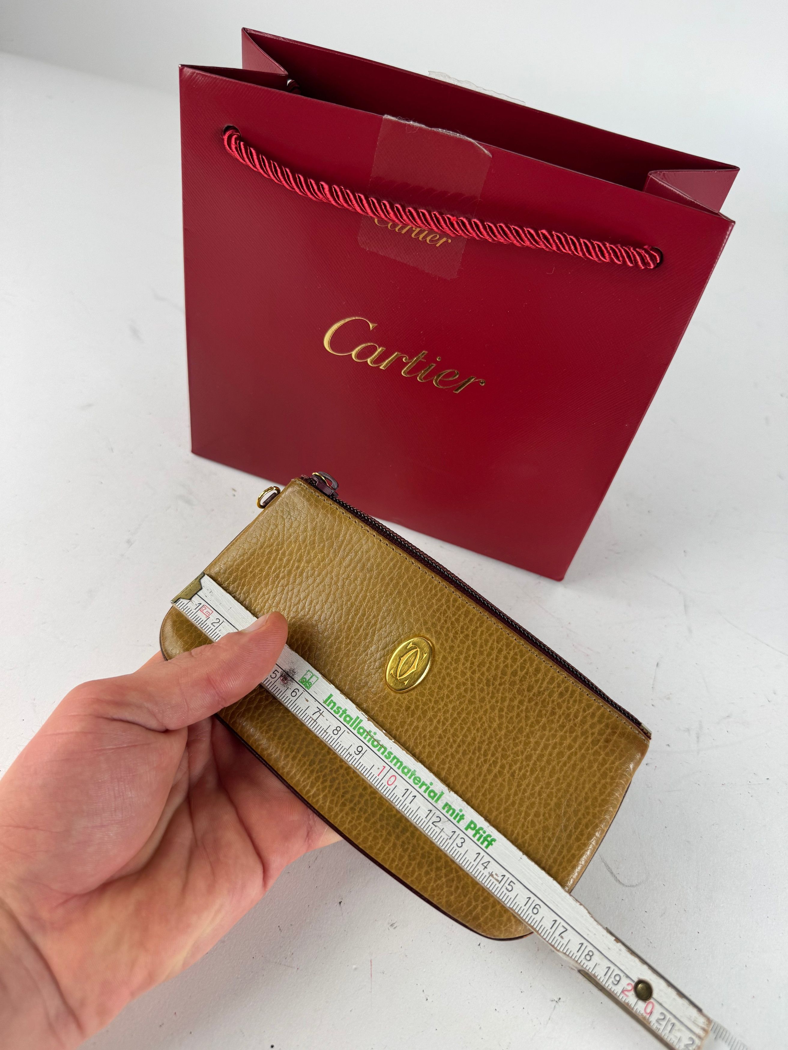 Cartier Vintage Leather Card Holder Yellow Size ONE SIZE - 7 Thumbnail
