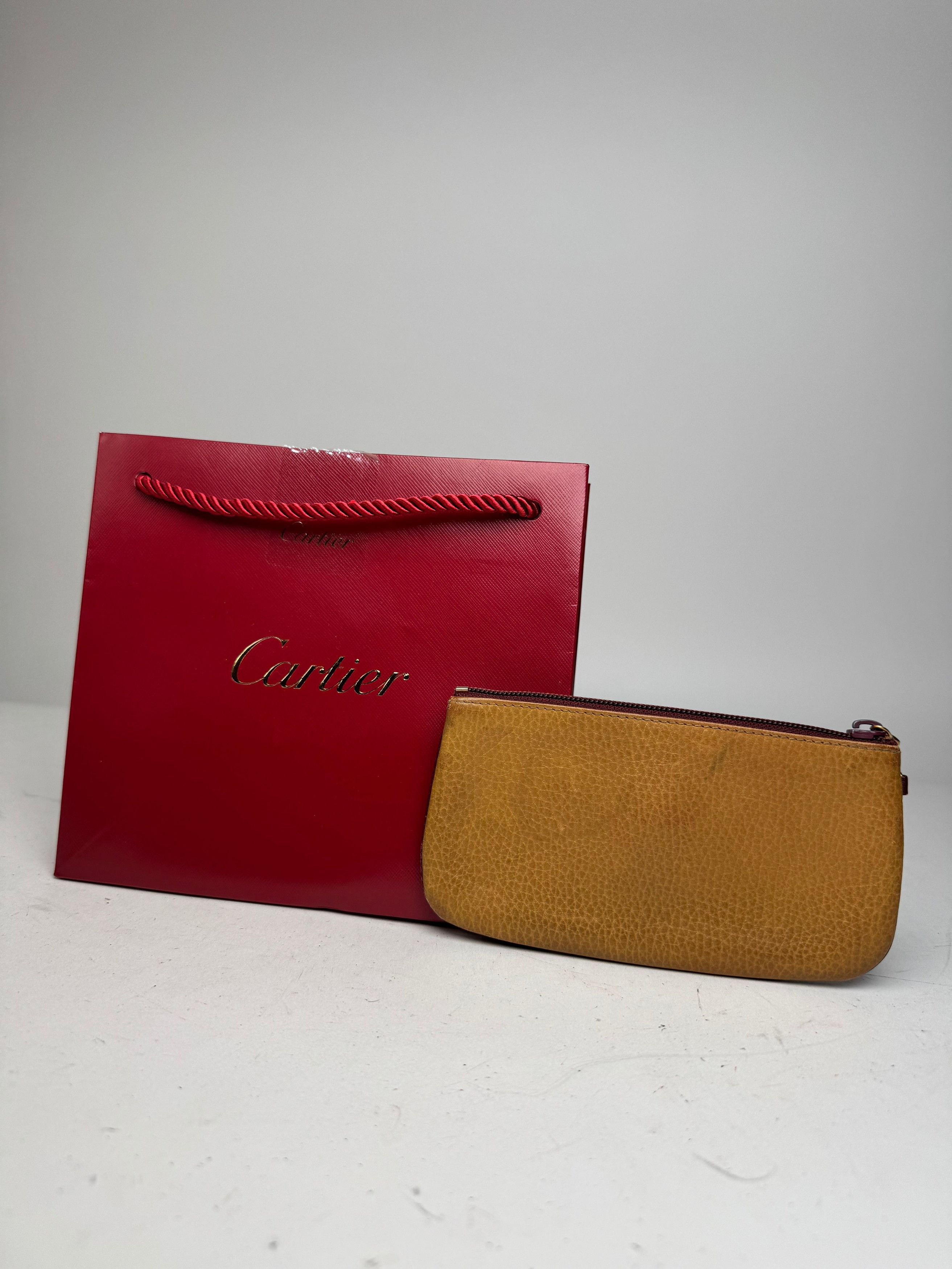 Cartier Vintage Leather Card Holder Yellow Size ONE SIZE - 11 Thumbnail