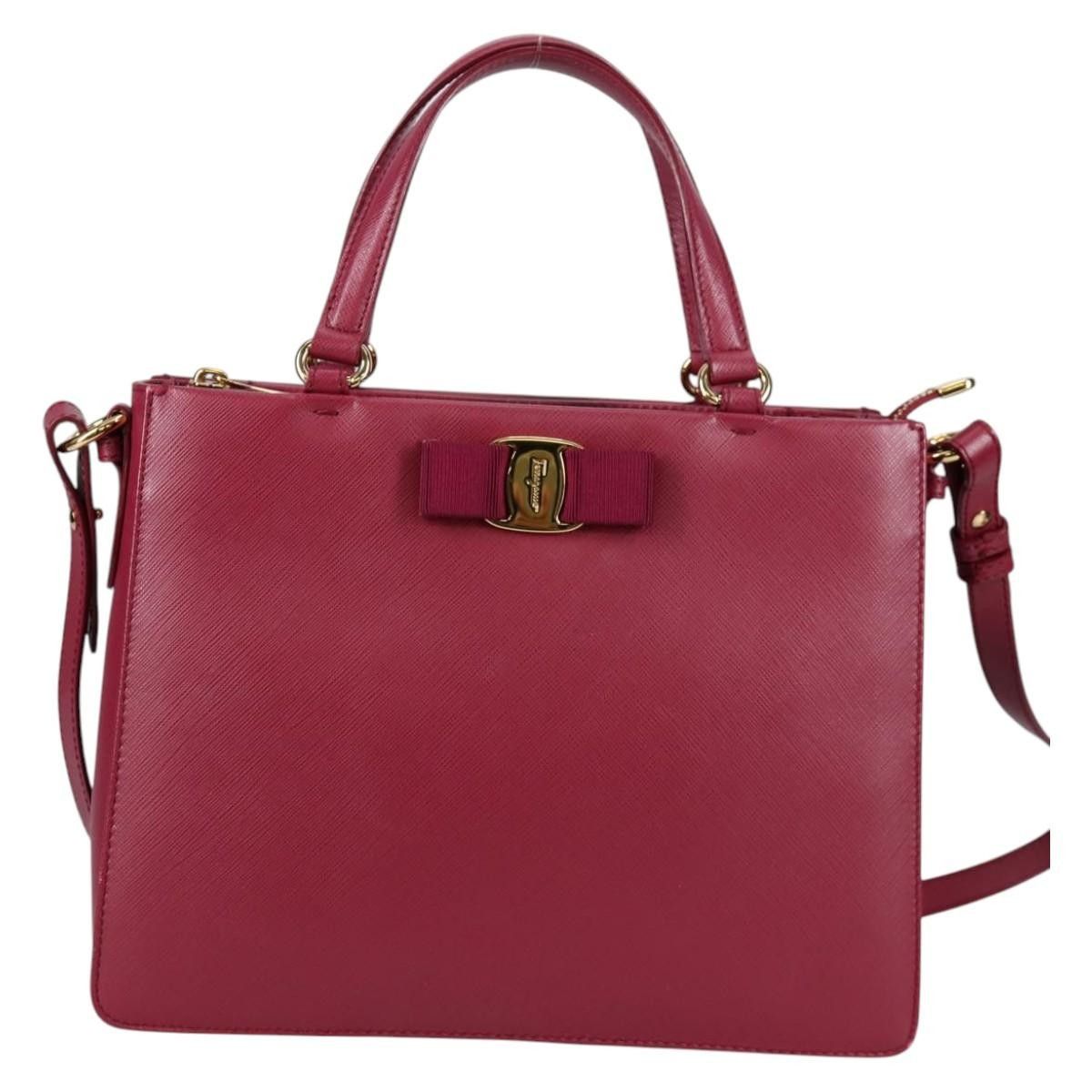 Salvatore Ferragamo Salvatore Ferragamo Vala Handbag Leather Size ONE SIZE - 5 Thumbnail