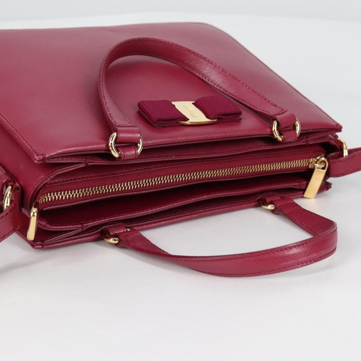 Salvatore Ferragamo Salvatore Ferragamo Vala Handbag Leather Size ONE SIZE - 13 Thumbnail