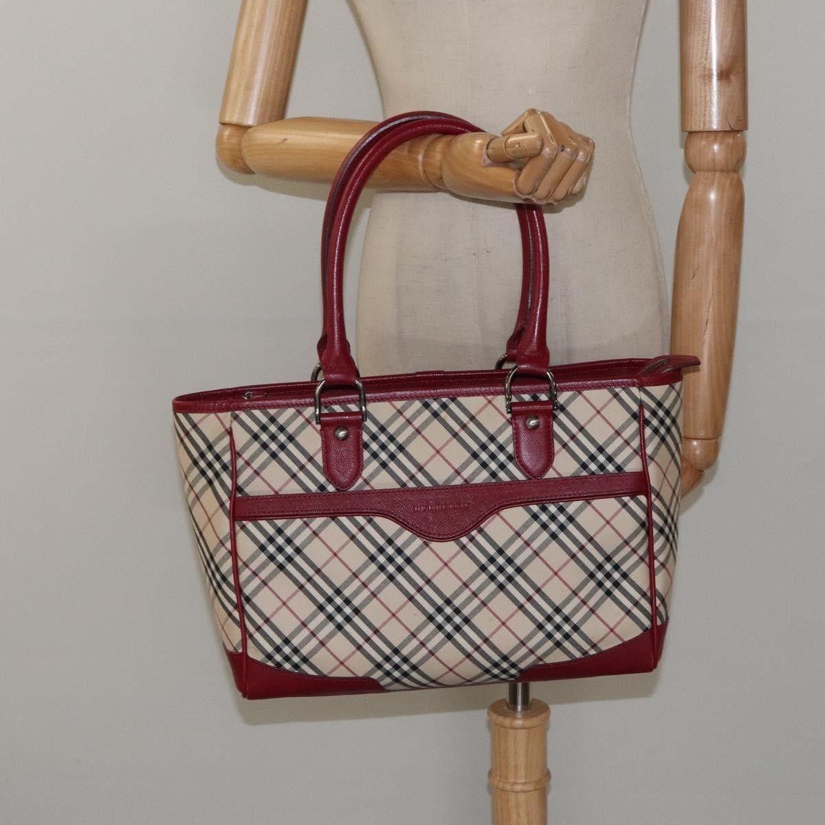 Burberry Burberry Nova Check Tote Leather Size ONE SIZE - 14 Thumbnail