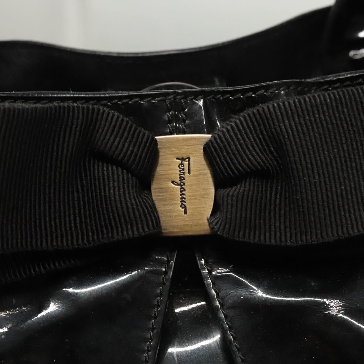 Salvatore Ferragamo Salvatore Ferragamo Vara Tote Patent Leather Size ONE SIZE - 13 Thumbnail