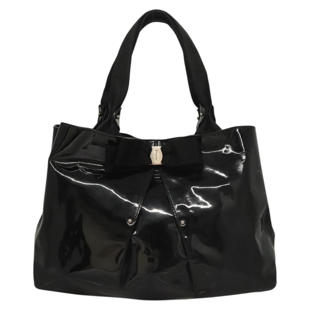 Salvatore Ferragamo Salvatore Ferragamo Vara Tote Patent Leather Size ONE SIZE - 17 Thumbnail
