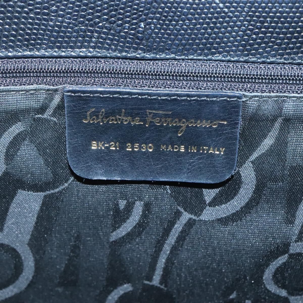 Salvatore Ferragamo Salvatore Ferragamo Vintage Vara Bow Tote Lizard Embossed Leather Size ONE SIZE - 6 Thumbnail